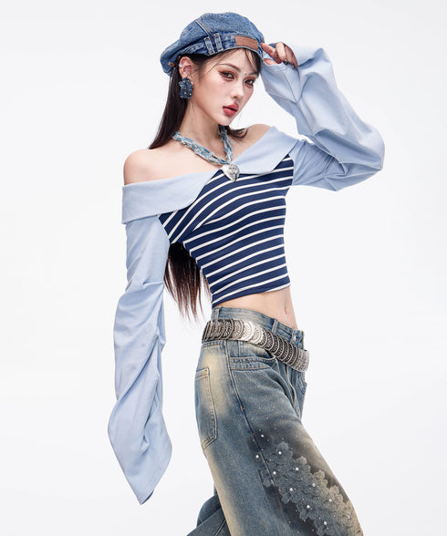 Bicolor Zip Top & Skirt Co-ord