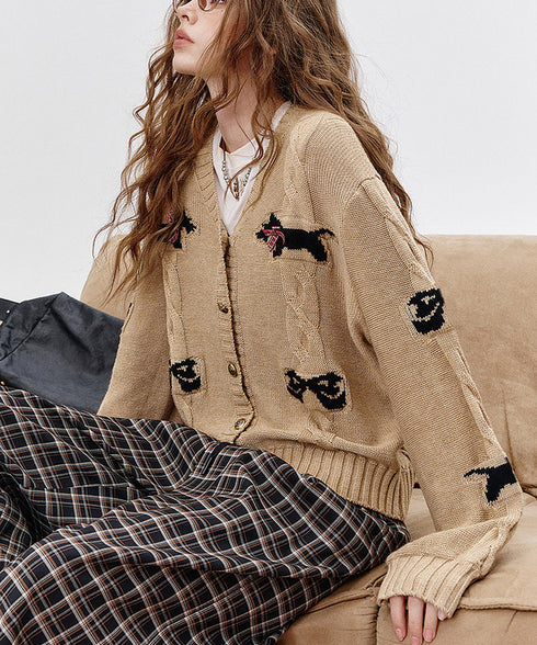 Ribbon Terrier Cardigan