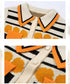 Pattern Knit Collar Cardigan
