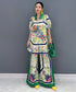 Floral Frame Blouse&Pants Co-ord