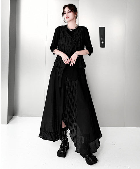 Oval Trace Vest&Skirt Co-ord