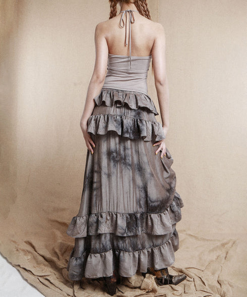 Dark Mist Ruffle Skirt