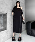 Zip Strap Drape Dress