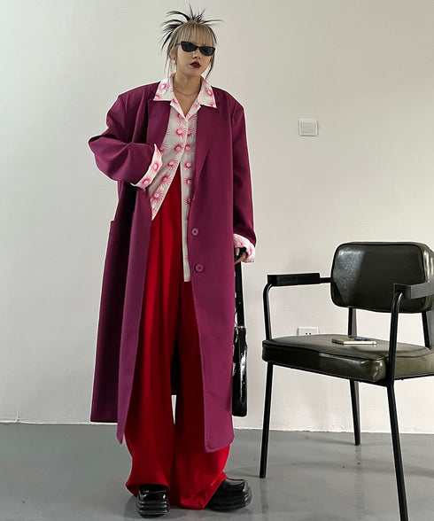 Magenta Long Coat