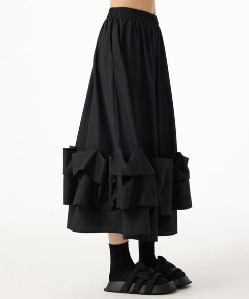 Frill Curve Skirt