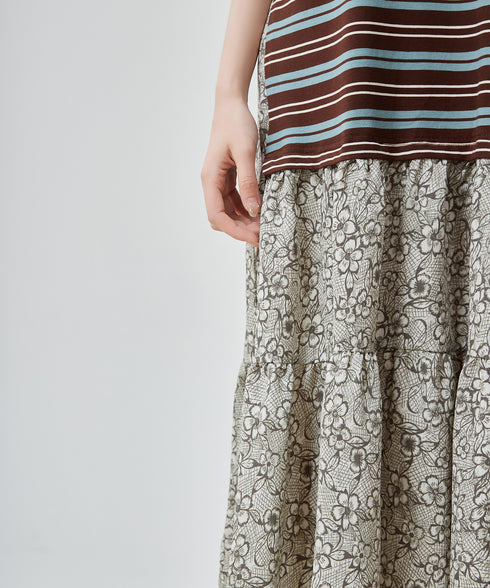 Stripe & Lace Harmony Dress