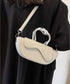 Metal Curve Handle Shell Bag