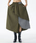 Layered Button Design Skirt