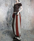 Stripe Gather Balloon Pants