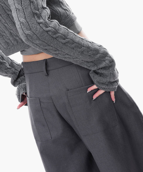 Structured Volume Wide Pants