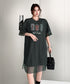 Mesh Graphic Dress