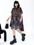 Sequin Deer Print Shirt Dress