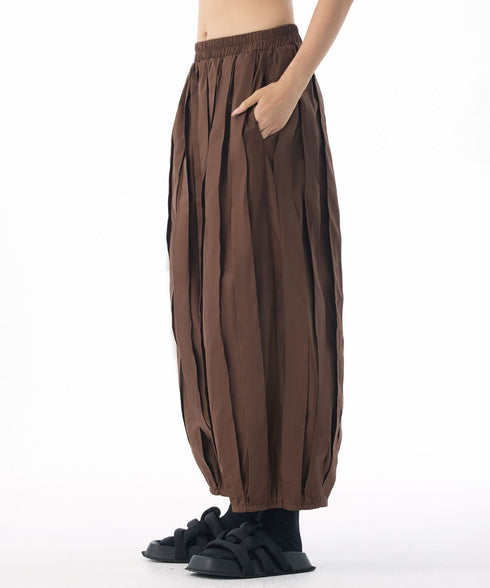 Pleated Volume Balloon Pants