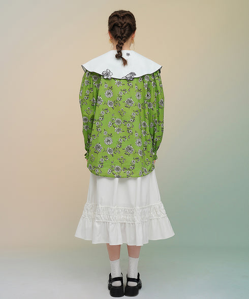 Playing Card Collar Line Shirt