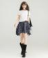 Multi-Drape Plaid Mini Skirt