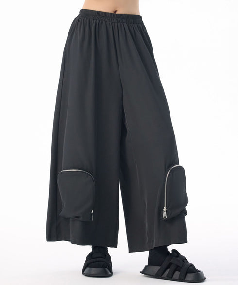 Zip Pocket Wide Pants