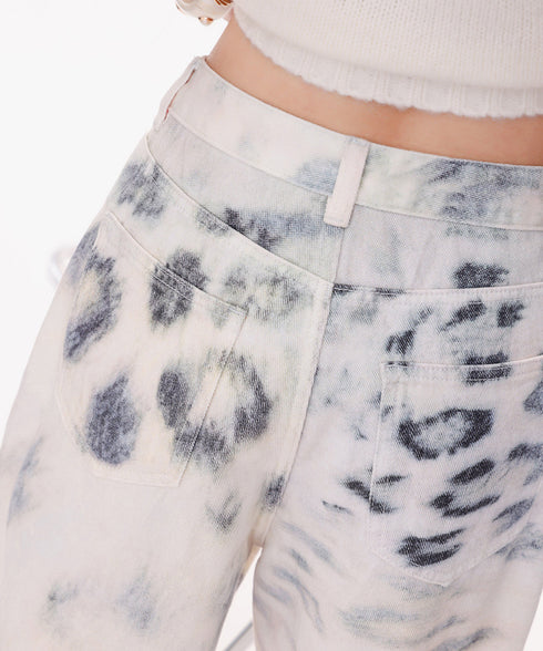 Frayed Contrast Knit Top