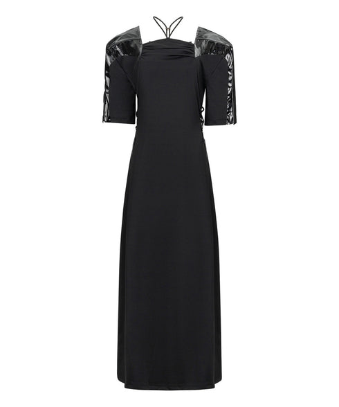 Gloss Panel Strap Dress