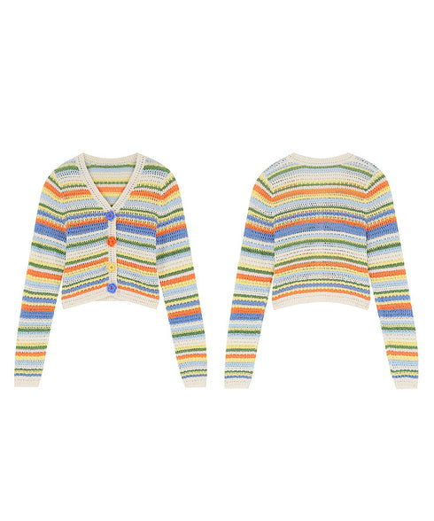 Bloom Stripe Cardigan