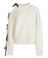 Ribbon Cutout Knit Sweater