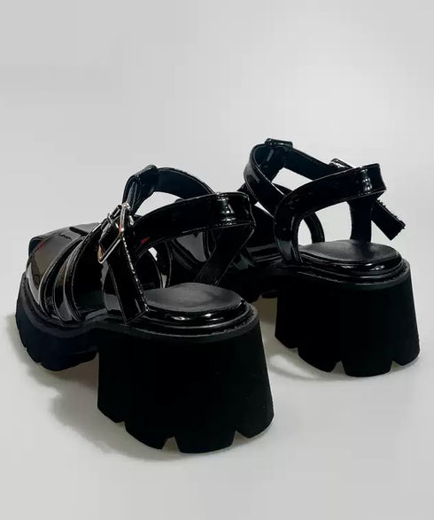 Chunky Buckle Fisher Sandals
