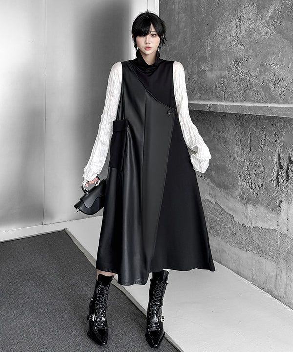 Black Mesh Layered Skirt