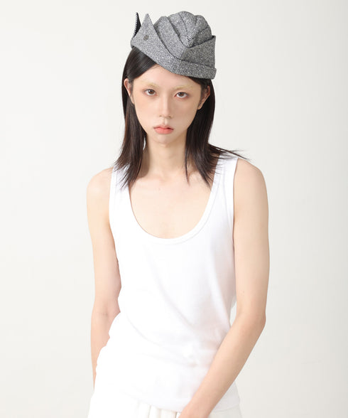 Herringbone Fold Cap