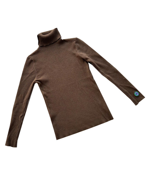 Rib Turtleneck Knit Top