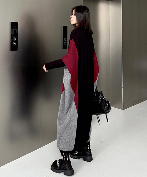Panel Knit Long Dress