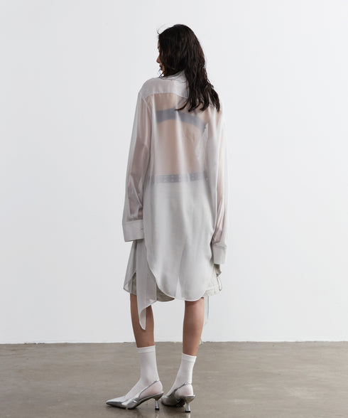 Studded Sheer Long Blouse