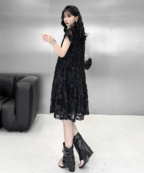 Rosette Tier Dress
