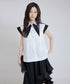 Contrast Collar Blouse