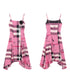 Graffiti Plaid Frill Dress
