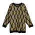 Geometric Pattern Knit Sweater