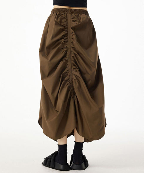 Gather Curve Skirt