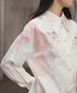 Pink Panther Graphic Collar Blouse