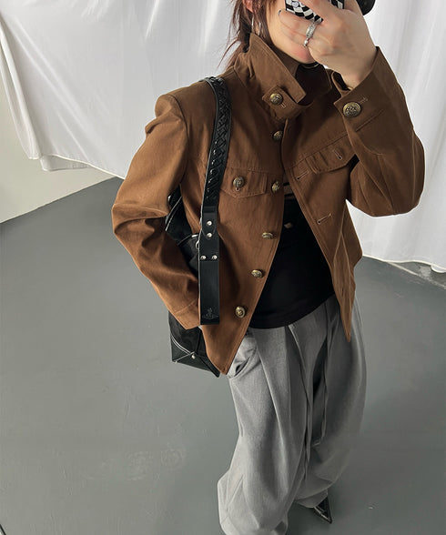 Raised Collar Jacket
