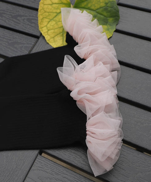 Halo Frill Rib Socks