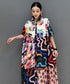 Colorful Panel Pattern Dress