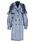 Ruelle Frill Denim Coat