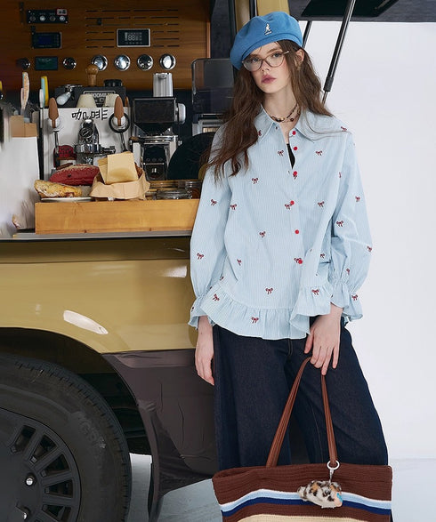Cherry Veil Blouse