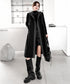 Hood Frame Long Vest