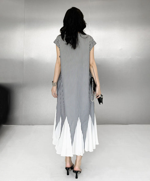 Stripe Veil Dress