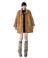Shearling Texture Oversized Coat