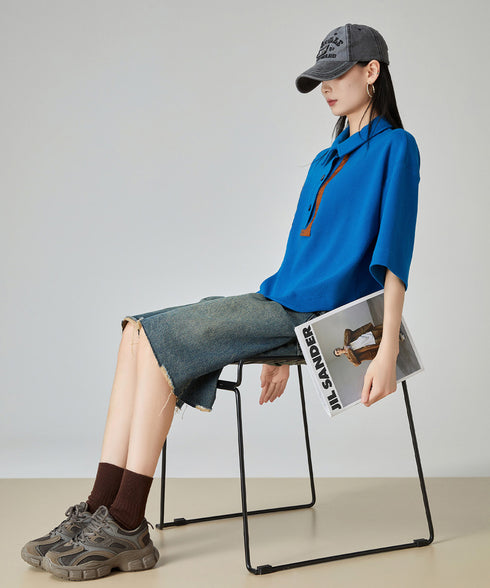 Solvane Trim Polo Top