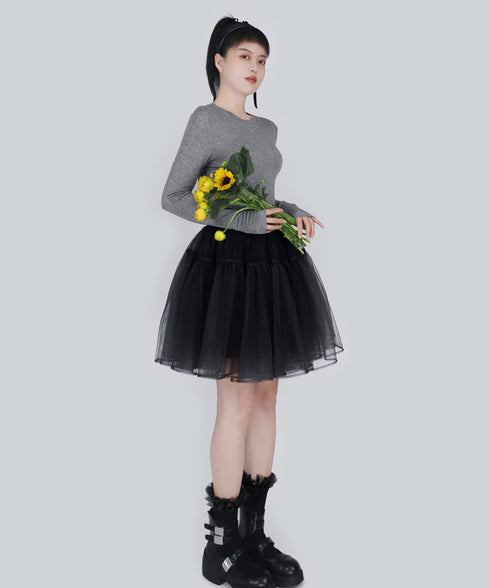 Halo Frill Rib Socks