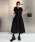 Strap Zip Volume Dress