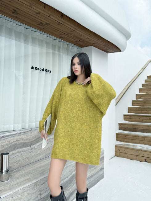 Balloon Sleeve Knit Top