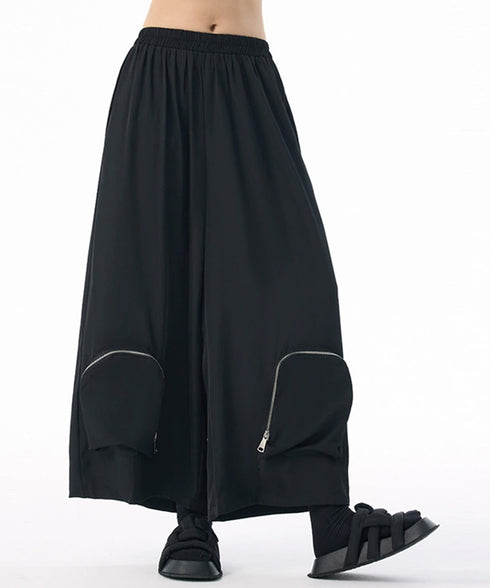 Zip Pocket Wide Pants