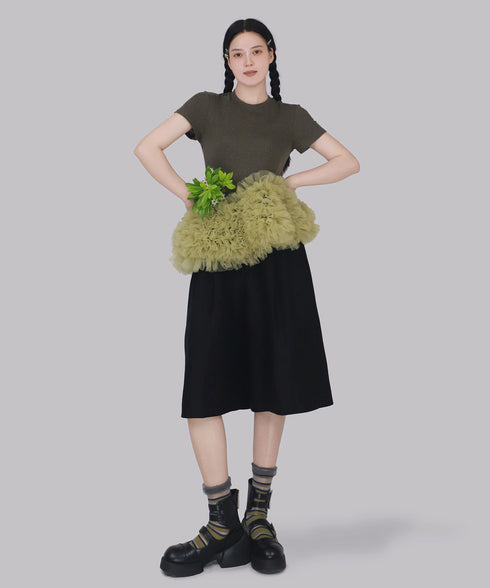 Orphina Ruffle Hem Top